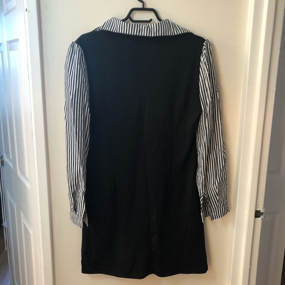 Faux button down double layer dress - Picture 2 of 2